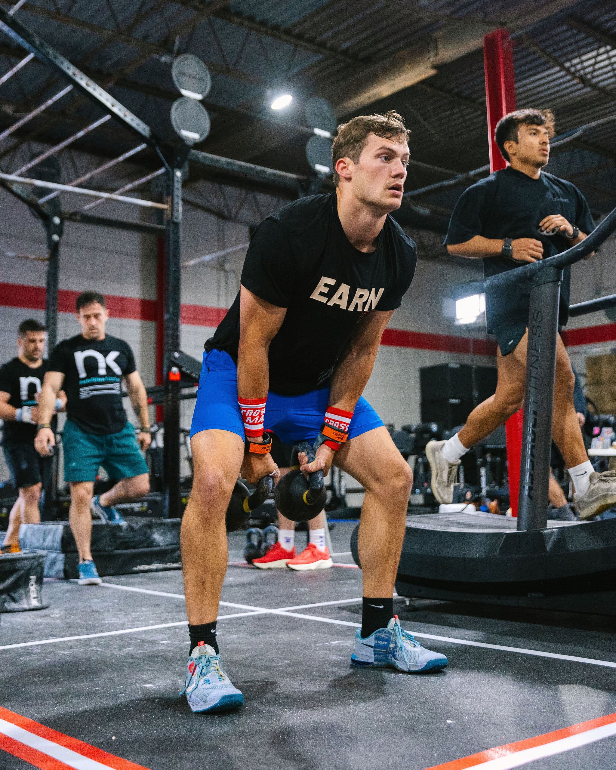 Mid workout during my first crossfit competition at Crash Crescendo